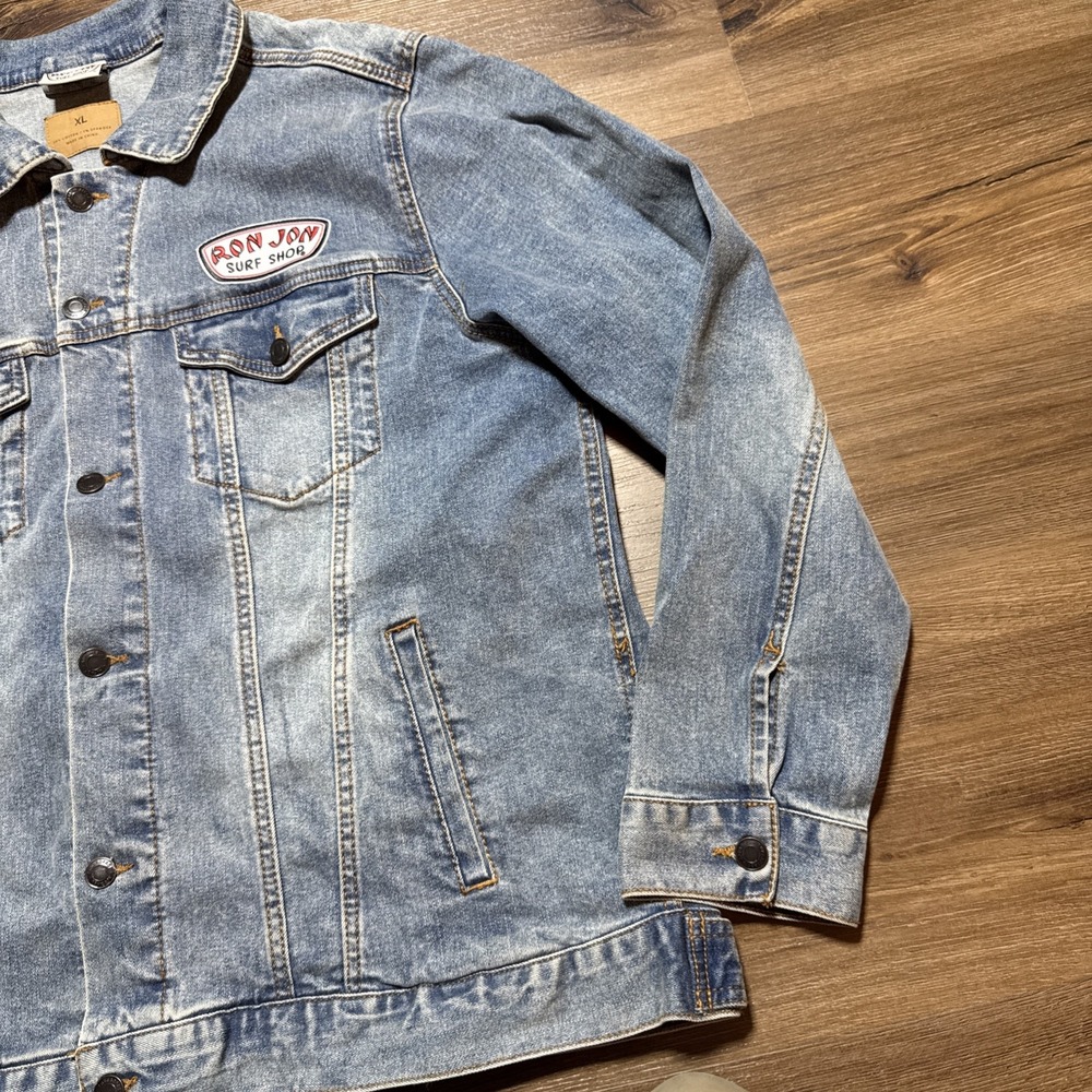 Ron Jon Surf Shop‎ Blue Jean Denim Jacket Size XL - Picture 4 of 13